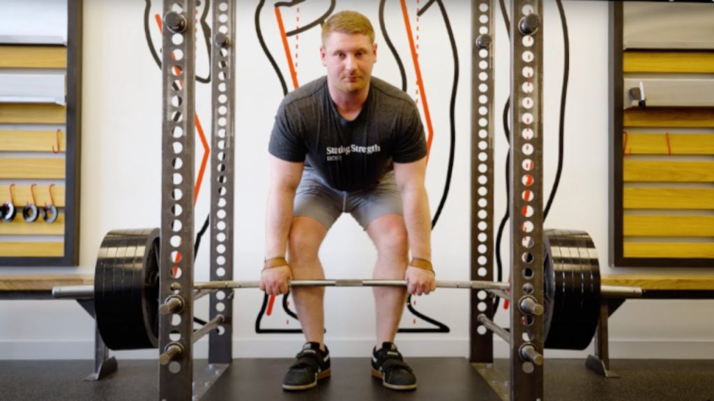 Image showing a person doing a Rack Pull exercise